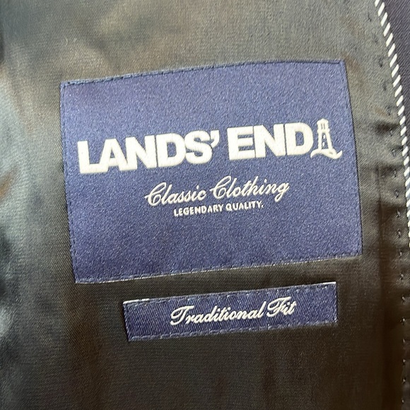 NWT Land End Mens ComfortFirst YearRounder Trad Fit Suit Jacket Size 40R Regular - Picture 7 of 12